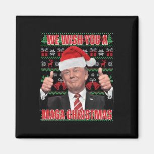 Weihnachtsmann Trump Spaß Funny Trump Weihnachten Magnet