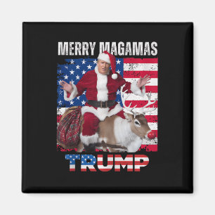 Weihnachtsmann Trump Spaß Funny Trump Xmas Tank Magnet