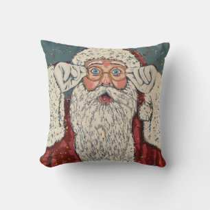 Weihnachtsmann überrascht kissen