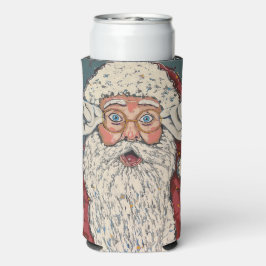 Weihnachtsmann überrascht selters dosenkühler