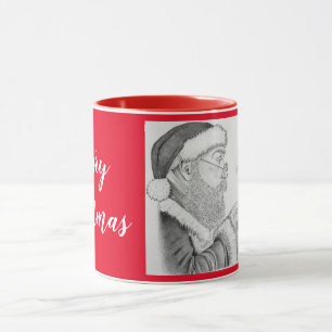 Weihnachtsmann und Eichhörnchen Tasse