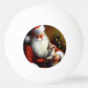 Weihnachtsmann und Katze (3) Tischtennisball
