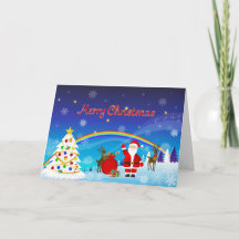 Weihnachtsmann und Reindeer