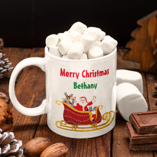 Weihnachtsmann und Rentier Weihnachtslieder person Kaffeetasse