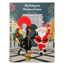 Weihnachtsmann und Rooster Champagner Toast bis Ne