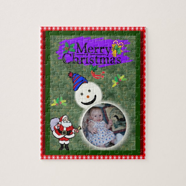 Weihnachtsmann und Schneemann bringen Weihnachten  (Vertikal)