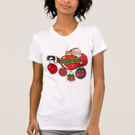 Weihnachtsmann und schöne Ornamente, Weihnachten T-Shirt