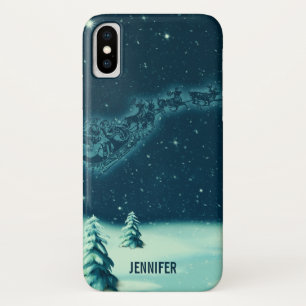 Weihnachtsmann und seine Rentiere Weihnachtsabend  Case-Mate iPhone Hülle