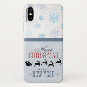 Weihnachtsmann und seine Silhouette "Flying Rentie Case-Mate iPhone Hülle