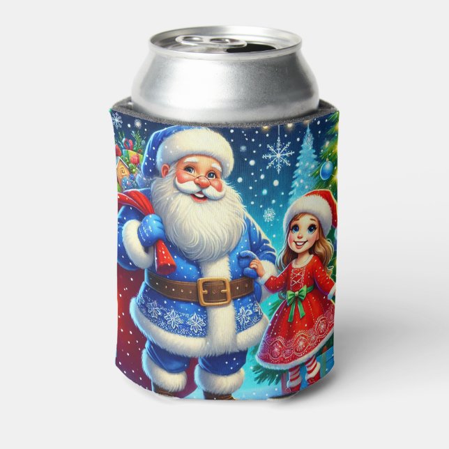 Weihnachtsmann und Snow Maiden Dosenkühler (Kanne Rückseite)