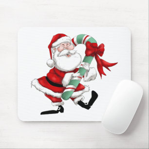 Weihnachtsmann und Zuckerrohr Mousepad