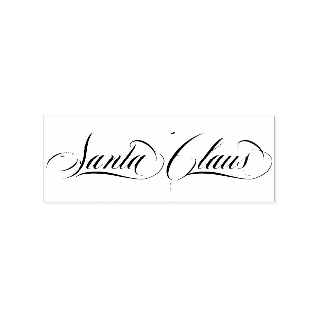 Weihnachtsmann Unterschrift Weihnachten IV Gummistempel (Prägung)