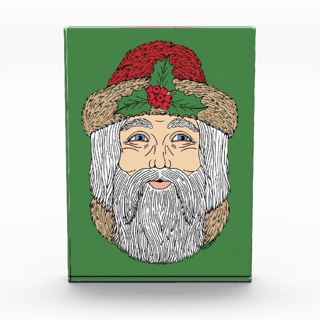 Weihnachtsmann/Vater Weihnachten Fotoblock (Vorderseite)