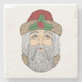 Weihnachtsmann/Vater Weihnachten Steinuntersetzer