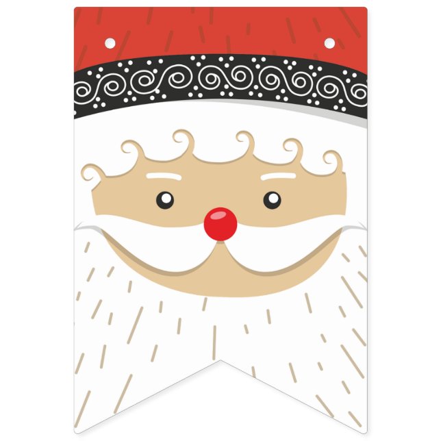 Weihnachtsmann-/Vater-Weihnachten Wimpelkette (Erste Fahne)