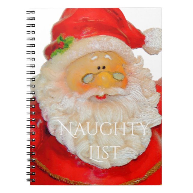 Weihnachtsmann Vater Weihnachts-Kinderliste Notizblock (Vorderseite)