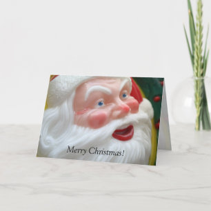 Weihnachtsmann Vintage-Kopf Feiertagskarte
