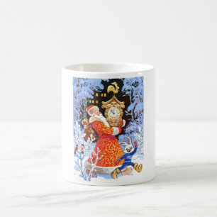 Weihnachtsmann, vintage-russische Szene Kaffeetasse