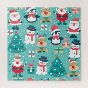 Weihnachtsmann - Vintages Muster