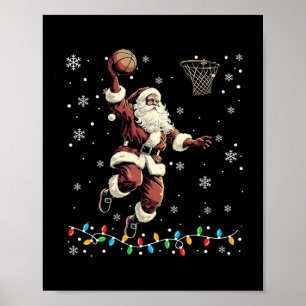 Weihnachtsmann Volleyball Pajama Xmas Mens Poster