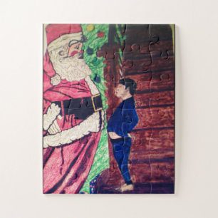 WEIHNACHTSMANN VON KIND ERWISCHT