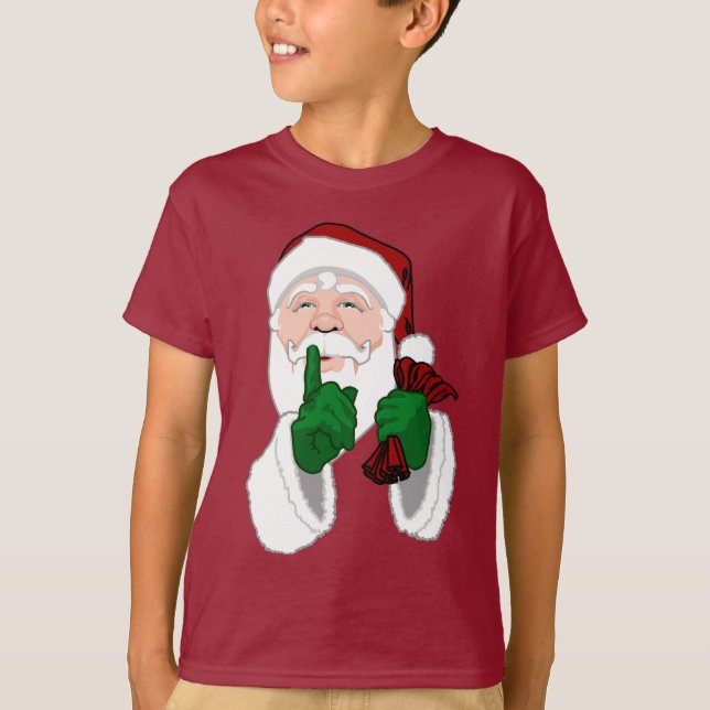 Weihnachtsmann-Wecker-T - Shirt scherzt (Vorderseite)