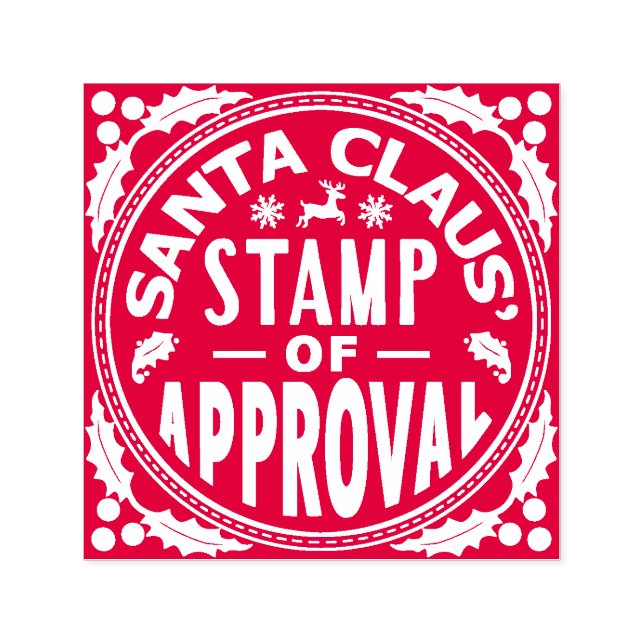 Weihnachtsmann Weihnachten Funny Briefmarke der Ge Permastempel (Design)