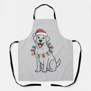 Weihnachtsmann Weihnachten Hundeliebhaber Labrador Schürze