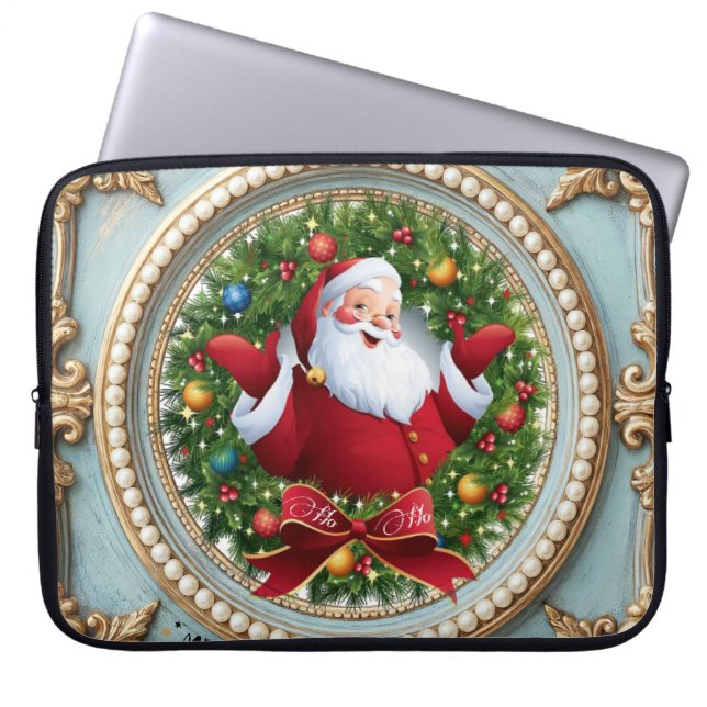 Weihnachtsmann Weihnachten  Laptopschutzhülle (Vorderseite)