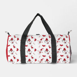 Weihnachtsmann Weihnachten Weißes Muster Duffle Bag