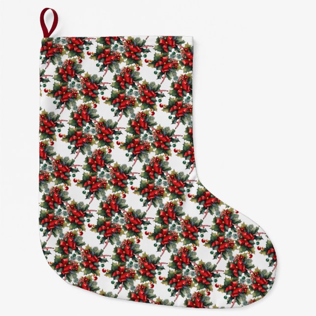 Weihnachtsmann Weihnachts-Strumpf individuell gest Großer Weihnachtsstrumpf (Vorderseite)