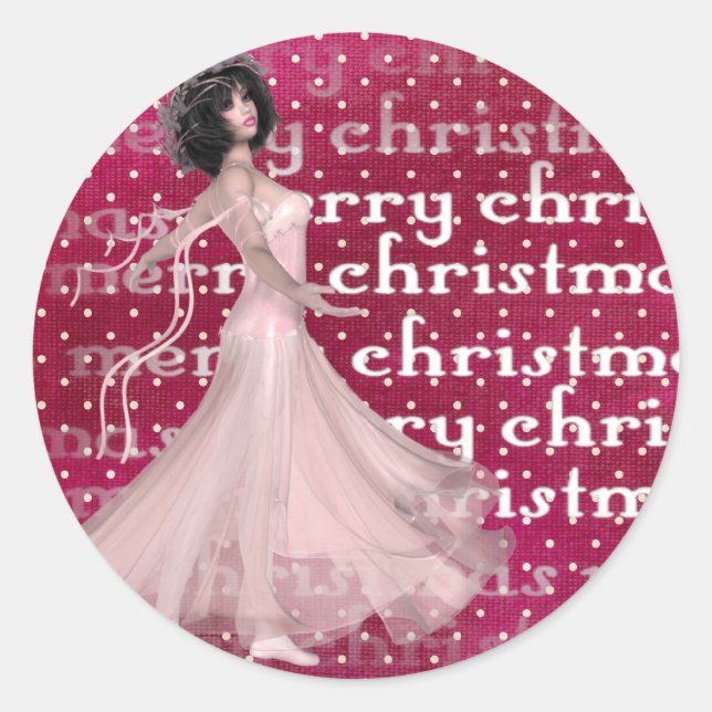 Weihnachtsmann - Weihnachtsaufkleber Runder Aufkleber (Vorderseite)