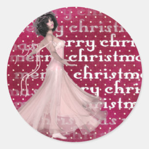 Weihnachtsmann - Weihnachtsaufkleber Runder Aufkleber