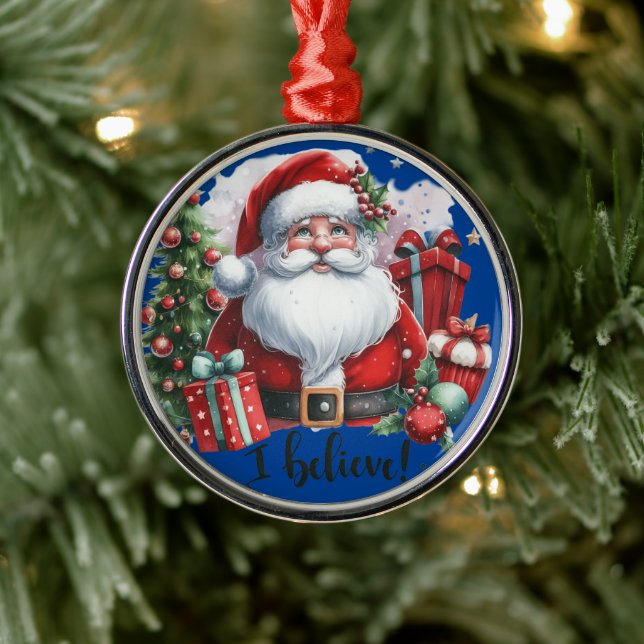Weihnachtsmann-Weihnachtsbaumanhänger Ornament Aus Metall (Baum)