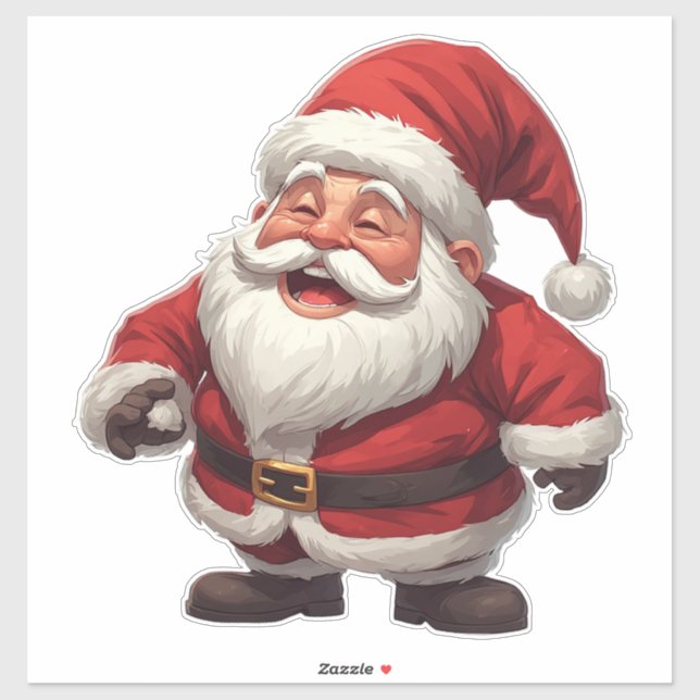 Weihnachtsmann Weihnachtsgeschenk Idee Kinder Feri Aufkleber (Blatt)