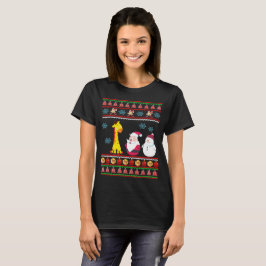 Weihnachtsmann-Weihnachtshässlicher Strickjacke-T T-Shirt