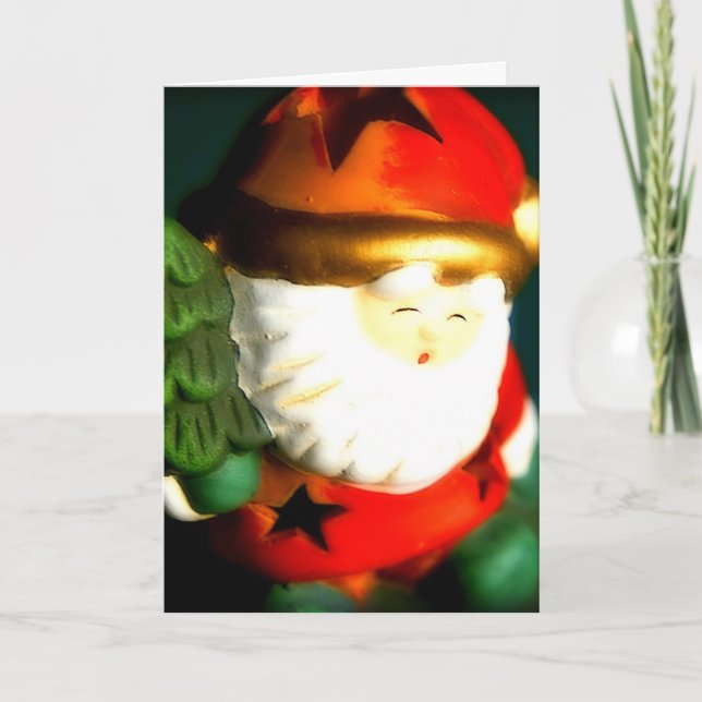 Weihnachtsmann - Weihnachtskarte Feiertagskarte (Vorderseite)