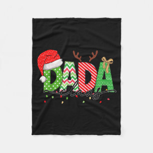 Weihnachtsmann-Weihnachtslicht-Pyjama-Familien-Mat Fleecedecke