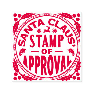 Weihnachtsmann-Weihnachtslustige Briefmarke der Permastempel