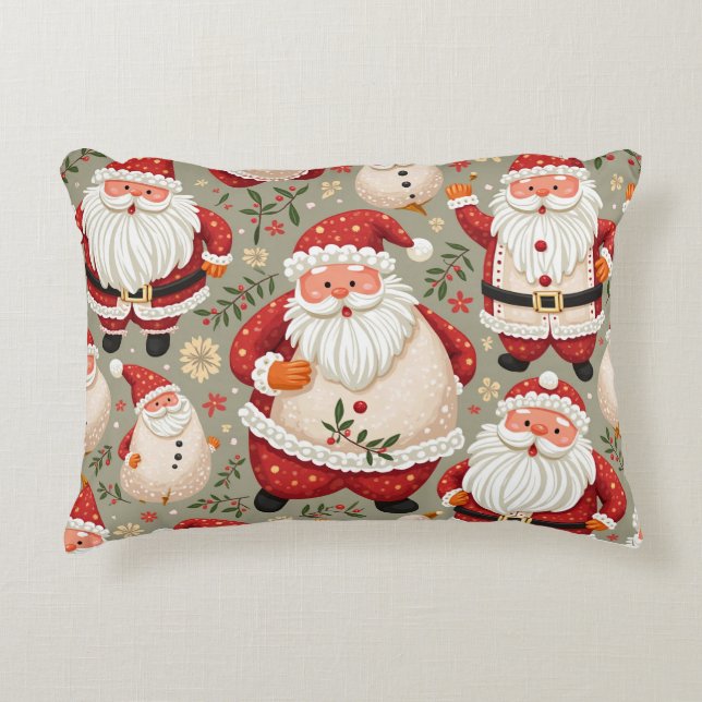 Weihnachtsmann, X-MAS Dekokissen (Vorderseite)