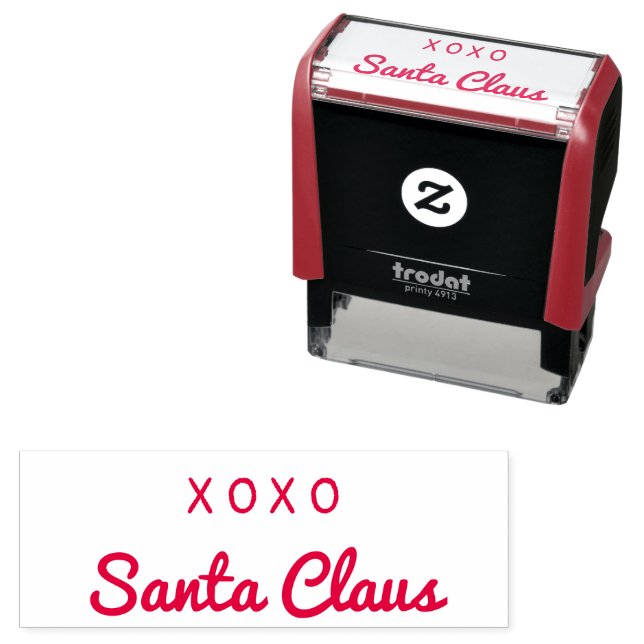 Weihnachtsmann XOXO Imitate Unterschrift Permastempel (Beispiel)
