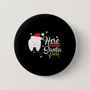 Weihnachtsmann-Zahnarzt Zahnarzt Zahnarzt Gi Button