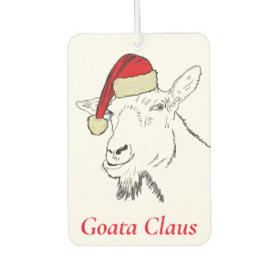 Weihnachtsmann Ziegen-Claus Autolufterfrischer