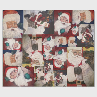 Weihnachtsmänner geschenkpapier