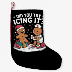 Weihnachtsmänner haben Sie versucht, es Lebkuchen  Kleiner Weihnachtsstrumpf