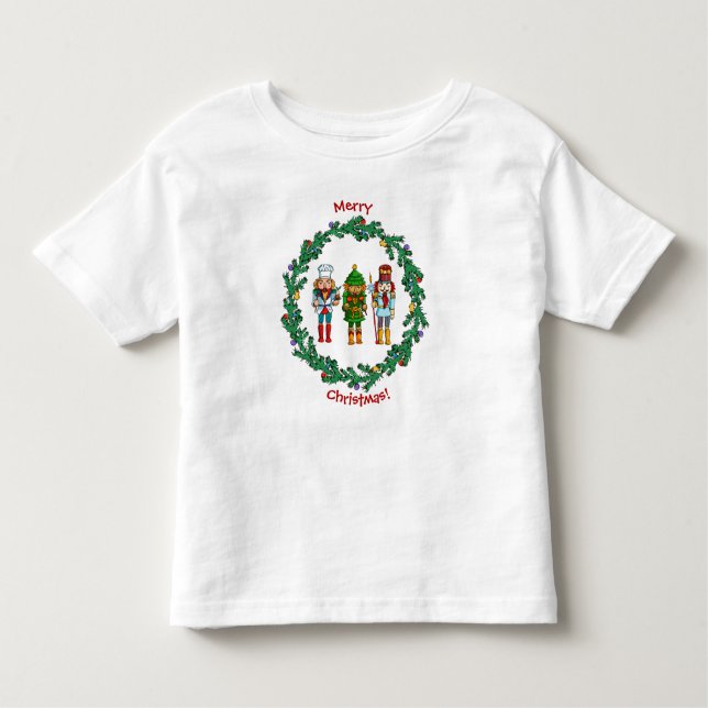 Weihnachtsmänner Kleinkind T-shirt (Vorderseite)
