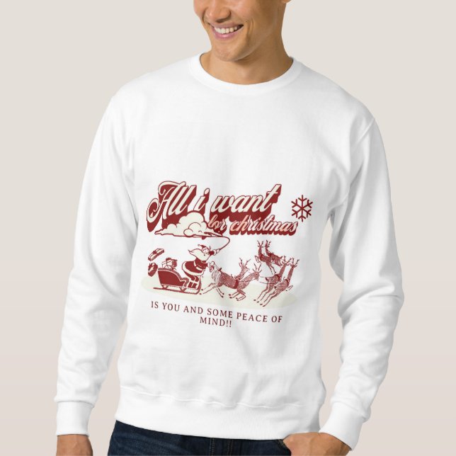 Weihnachtsmännerpult Sweatshirt (Vorderseite)