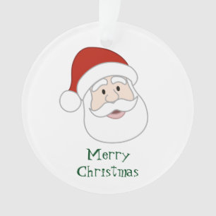 Weihnachtsmannillustration u. -text ornament