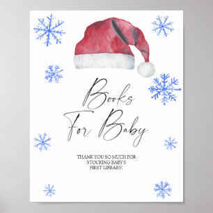 Weihnachtsmannmütze - Babybücher Poster
