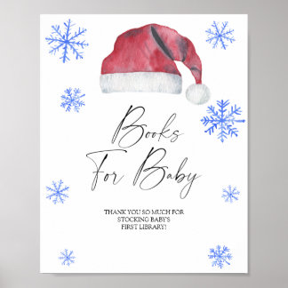 Weihnachtsmannmütze - Babybücher Poster